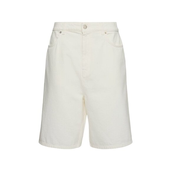 Loulou Studio Isu Shorts in Ivory 25 New Womens Bermuda Long Knee - Picture 11 of 15